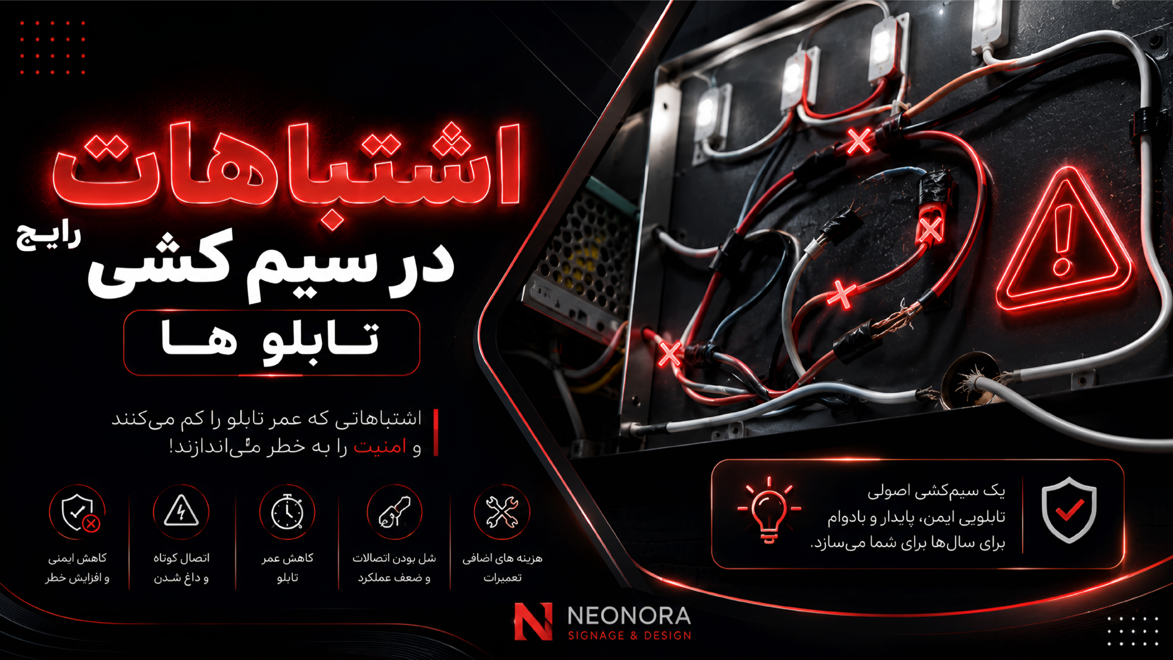 اشتباهات رایج در سیم‌کشی تابلوها