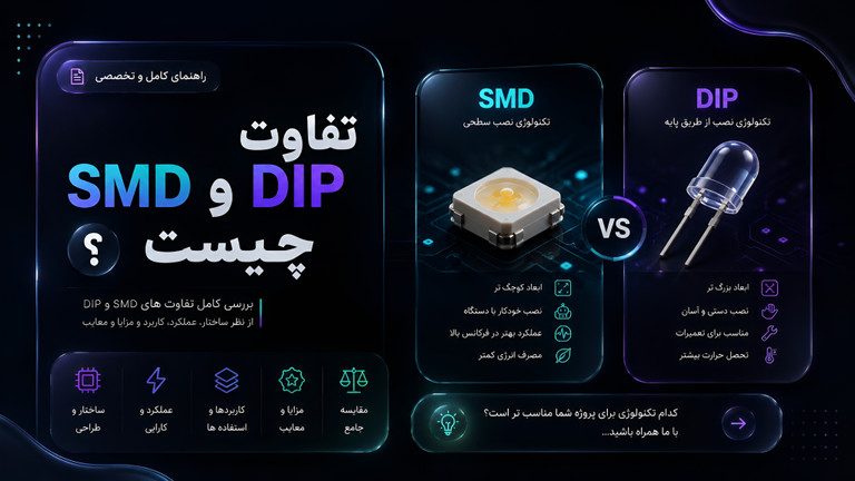 تفاوت SMD و DIP