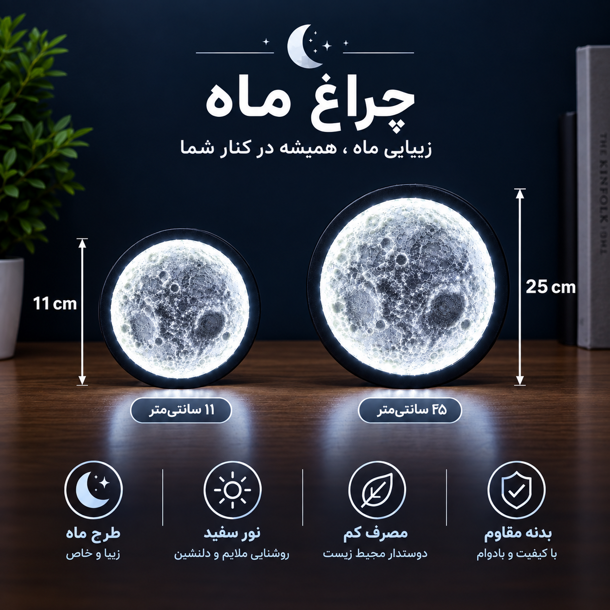 تابلو دیواری طرح ماه