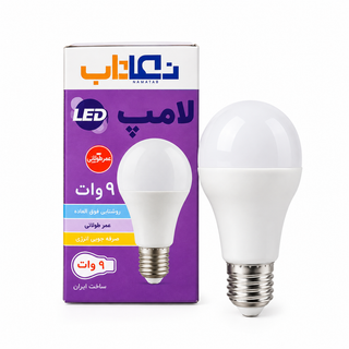 لامپ رنگی حبابی 9 وات نماتاب